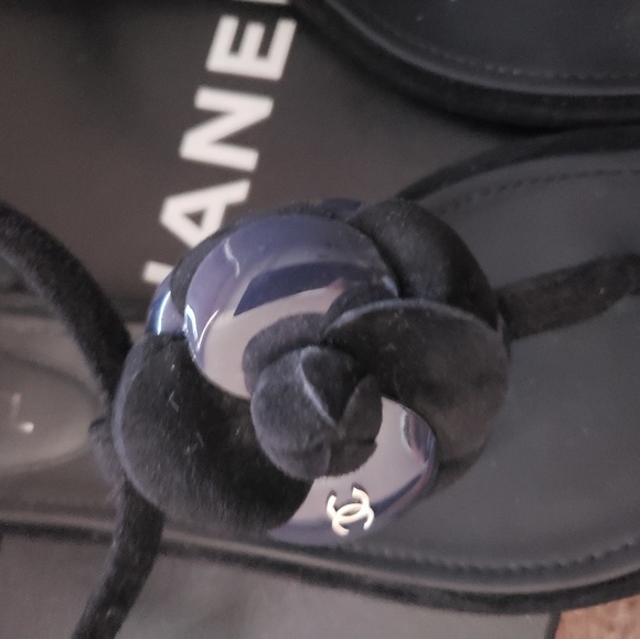 Chanel camile thong velvet sandal - Picture 4 of 7